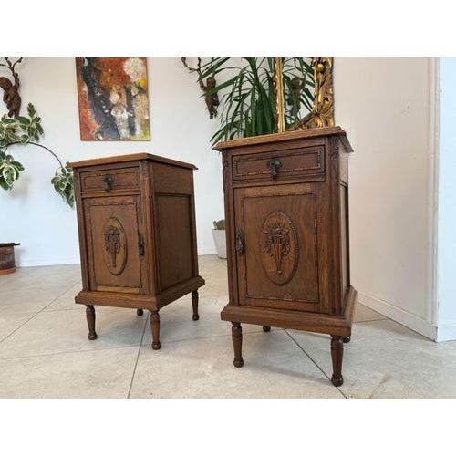 Art Nouveau Nightstands, 1890s, Set of 2 For Sale - Image 3 of 18