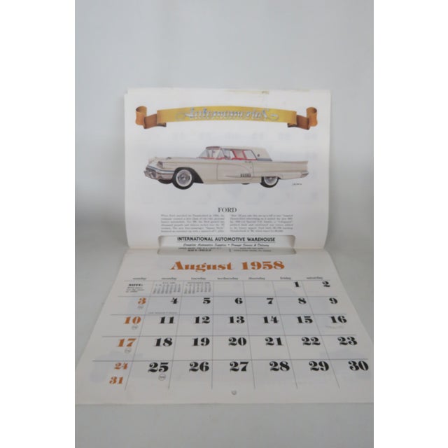 Automemories Classic Car 2014 Calendar Retro Styled 1958 Vintage Auto Art 4706b For Sale - Image 10 of 18