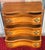 Vintage Wood Three-Drawer Inlaid Chest of Drawers, 1970s For Sale - Image 10 of 12