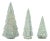 LEDGreen Mercury Glass Tree (Set of 3) For Sale