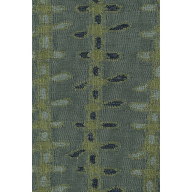 Rug & Kilim’s Scandinavian-Inspired Runner Rug, Blue With Minimalist Patterns For Sale In New York - Image 6 of 8