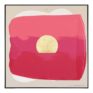 Eternal Sunsets Sacred Feminine - Meditative Abstract Pink Geometric Painting Original Artwork by Jason DeMeo