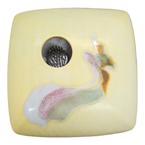 Georgetown Pottery Ikebana Vase With Flower Frog Artist Signed