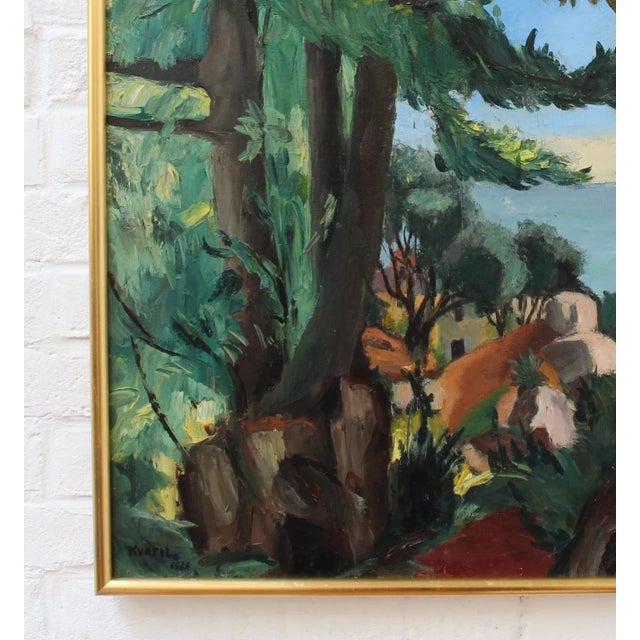 1930s Corsican Chestnut Trees by Charles Kvapil, 1933 For Sale - Image 5 of 18