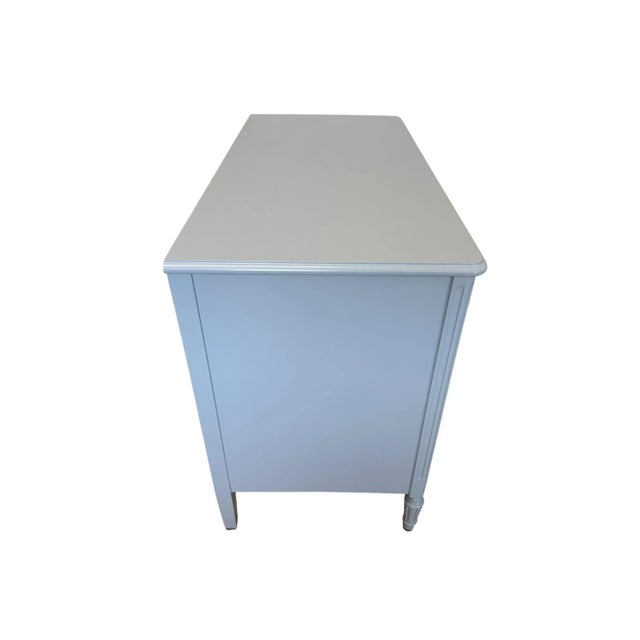 Sky Blue Early 20th Century Sligh Dresser in High Gloss For Sale - Image 8 of 13