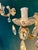 A stunning pair of French Maria Theresa crystal sconces fully arranged with rock crystals and drops. Fully decorated with...