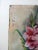 English Vintage Circa 1930's Pink Gladiolas Still Life Painting For Sale - Image 3 of 7