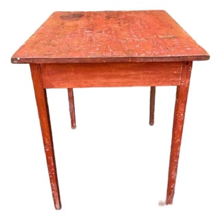 Antique 19th Century Early American Primitive Style Painted Tavern Table For Sale