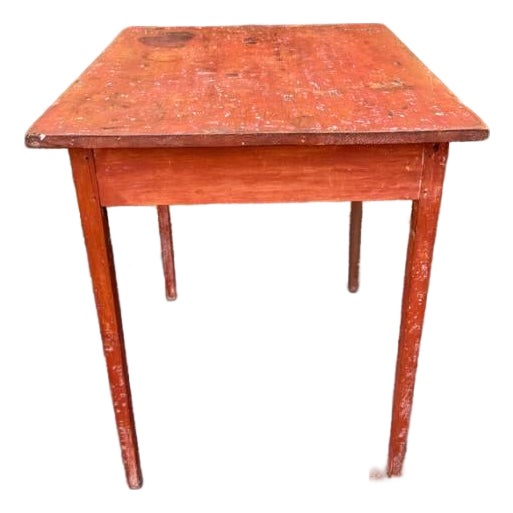 Antique 19th Century Early American Primitive Style Painted Tavern Table For Sale