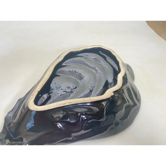 Large Ceramic Blue Vide Poche, 1960 For Sale - Image 6 of 14