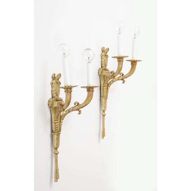 1950s 1950's French Bronze Sconces For Sale - Image 5 of 14