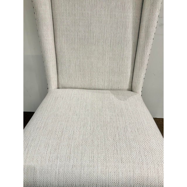 Wood Hooker Furniture High Back Wing Host Chairs - Pair. For Sale - Image 7 of 8