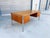 Mid-Century Modern 1970s Mid Century Walnut Executive Desk Styled After Knoll For Sale - Image 3 of 14