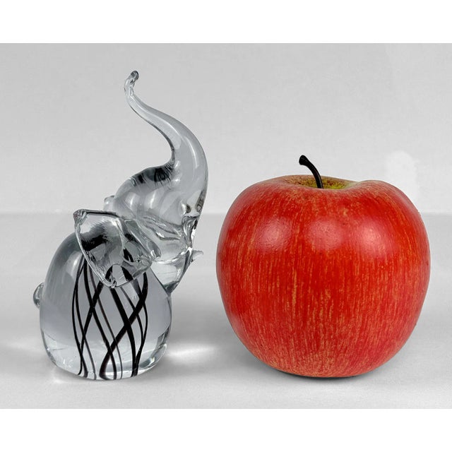 Vintage Italian Sommerso Art Glass Elephant Sculpture, c. Mid 20th Century - Pairs Nicely with Many Mid-Century & Eclectic...