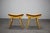 A rare pair of vintage footstools manufactured by Jitona in Czechoslovakia in 1979, showcasing the understated elegance of...