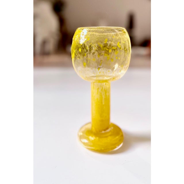 Kaj Franck, Finnish 1911–1989 Goblet, Circa 1975 Art Matara Series Nuutajarvi, Finland Yellow glass Unsigned Height: 8...