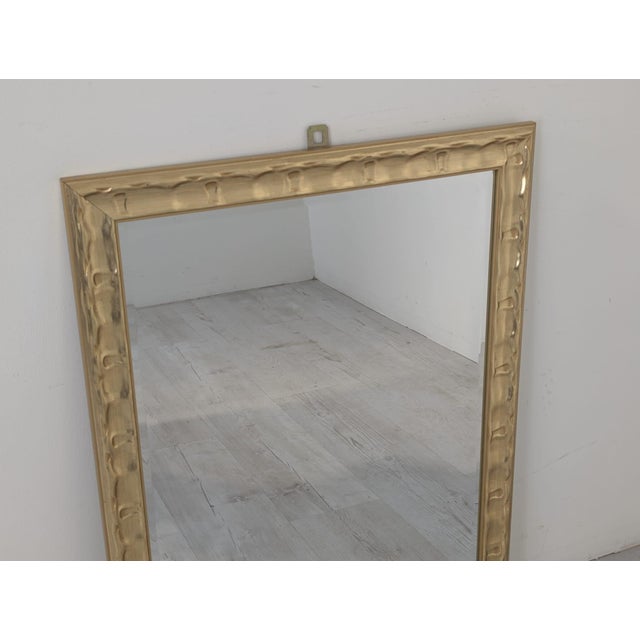 Large Vintage Mirror in Gilded Frame, 1965 For Sale - Image 11 of 12