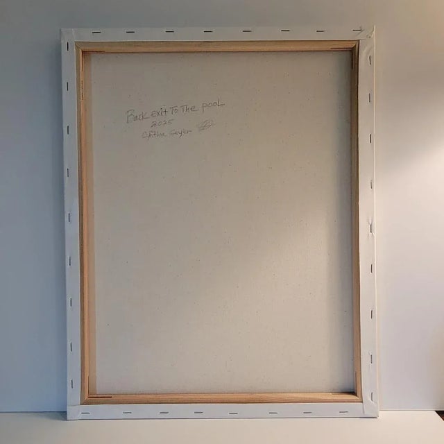 Palm Trees at Entrance Way by Cynthia Geyer For Sale - Image 4 of 7