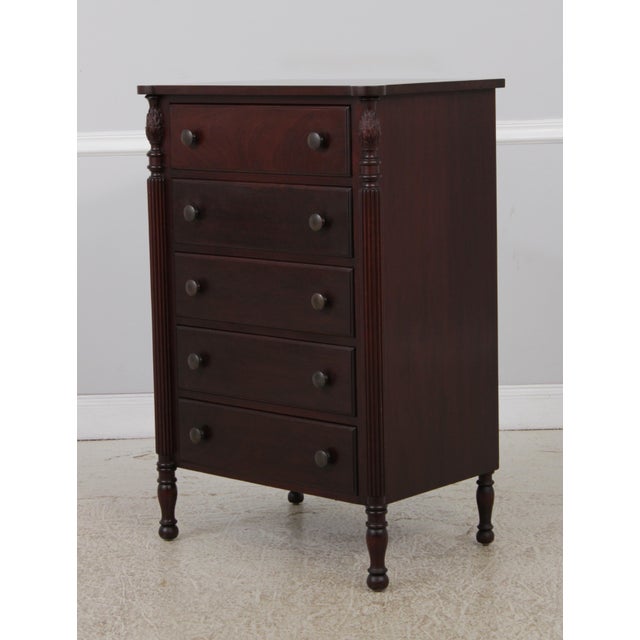 Traditional Paine Furniture Co of Boston Mahogany Custom High Chest For Sale - Image 3 of 14