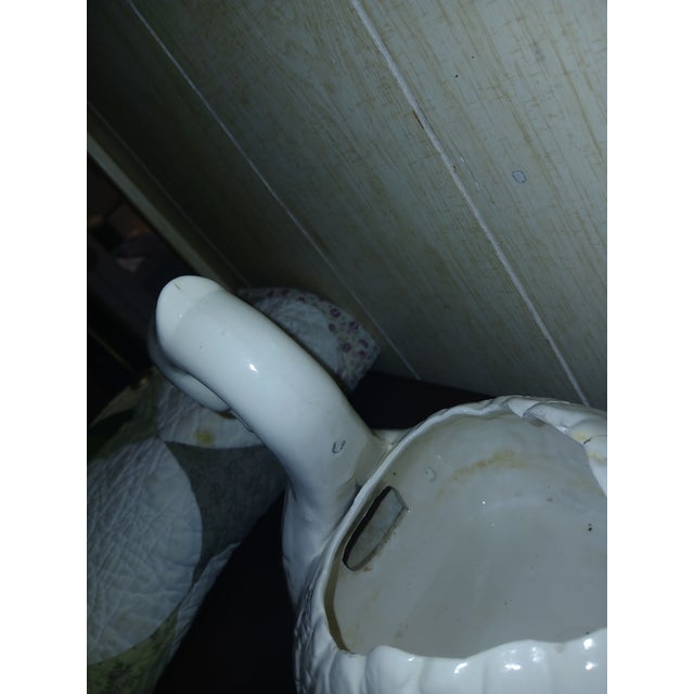 Ceramic Vintage Ceramic Swan Planter For Sale - Image 7 of 12