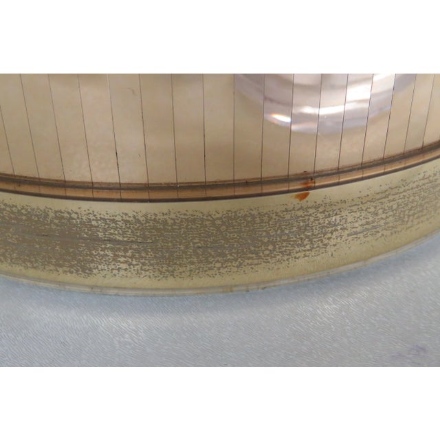 Plastic Mid Century George Briard Mirror Gold and Lucite Ice Bucket Caddy Barware 4184b For Sale - Image 7 of 11