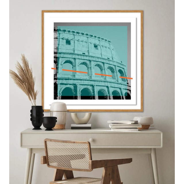 Contemporary Coliseum Deconstruct by Coup d'Esprit, Contemporary Photograph in Gold, Medium For Sale - Image 3 of 4