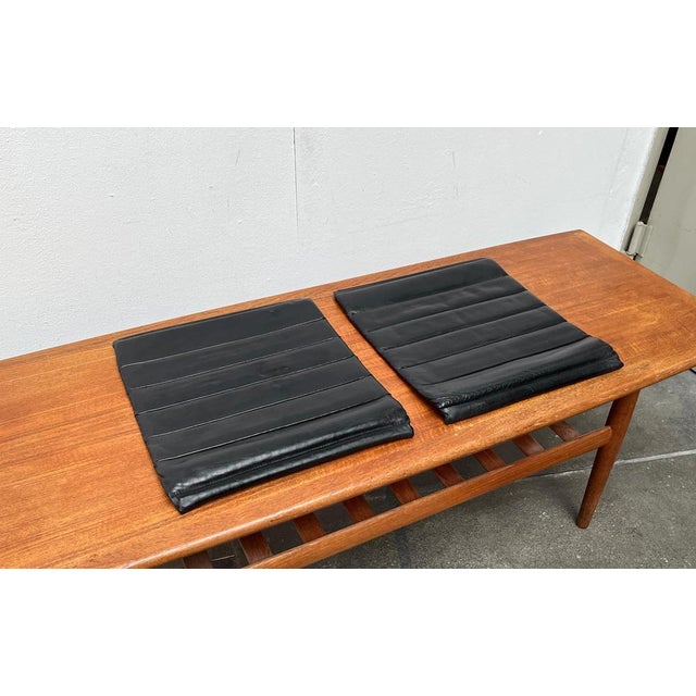 Postmodern Kreuzschwinger Leather Chair Pads by Till Behrens, 1980s, Set of 2 For Sale - Image 16 of 17