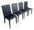 DWR Bottega Side Chairs Black by Fauciglietti and Bianchi For Sale