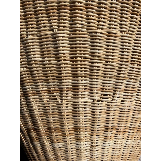 Giant Raw Rattan Pod Pendant Light For Sale In Los Angeles - Image 6 of 11
