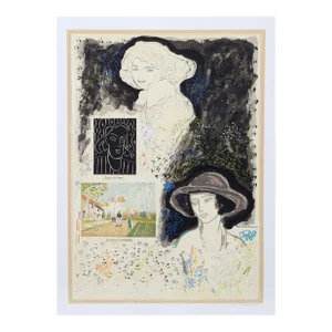 Portrait of a Woman, Michael Eisemann Screenprint, Signed and Numbered in Pencil