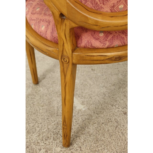 Pair Modern Design Branch Motif Carved Armchairs For Sale In Philadelphia - Image 6 of 11