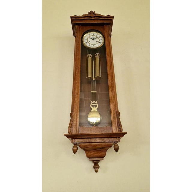 German Wall Clock Hermle For Sale - Image 4 of 13