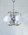 Vintage Space Age Chrome Ribbon Chandelier, 1970s, in Flawless conditions. Designed 1970 to 1979 Up to 250V (Europe/UK...