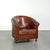 Sheepskin Club Armchair In Warm Cognac Color For Sale - Image 13 of 13