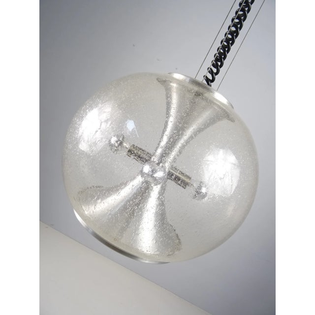 Big Mid-Century Globe Ceiling Lamp from Doria Leuchten For Sale - Image 4 of 9