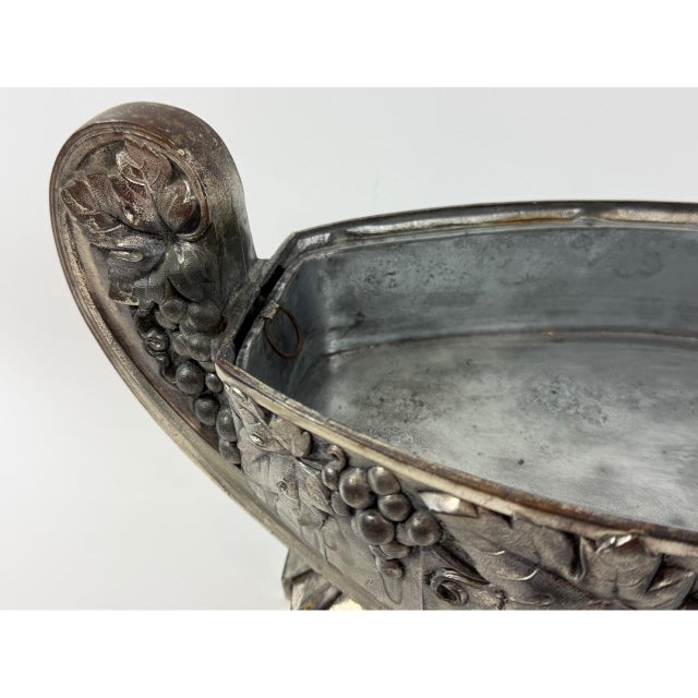 Art Deco French Silver-Plated Jardiniere, 1920s For Sale - Image 4 of 12