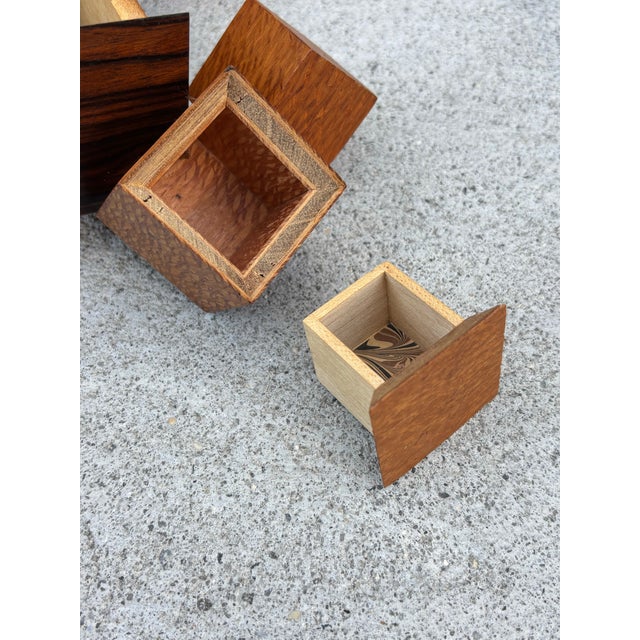 1990s Exotic Wood Mystery Box by Jay Rogers 1992 For Sale - Image 5 of 11