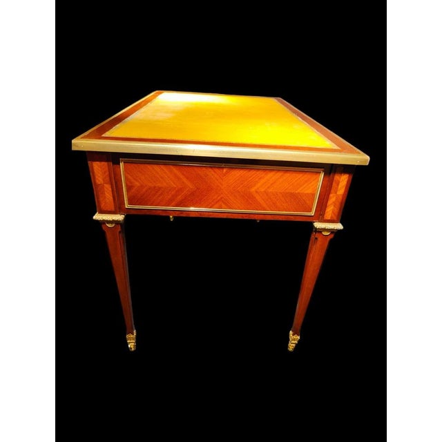 Gilt Bronze Mounted Tulipwood and Amaranth Desk by L. Cueunieres, 1880 For Sale - Image 13 of 16