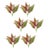 Rustic Variegated Foliage Plant (Set of 6) For Sale - Image 3 of 3