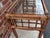 Brown Large Mid Century Boho Chic Rattan Console Table With Glass Top. For Sale - Image 8 of 10