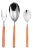 Mepra Fantasia 3-Piece Serving Set, Carrot For Sale