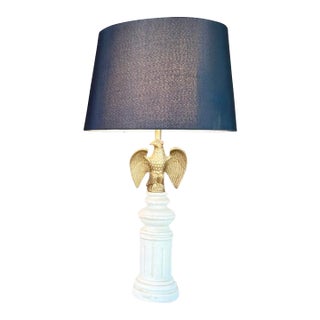 1960s Mid-Century Federalist Style Eagle Lamp For Sale