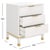 2020s Baskin 3 Drawer Accent Table - White For Sale - Image 5 of 11