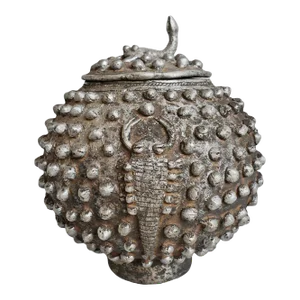 Antique Lobi Aluminum Scorpion Pot