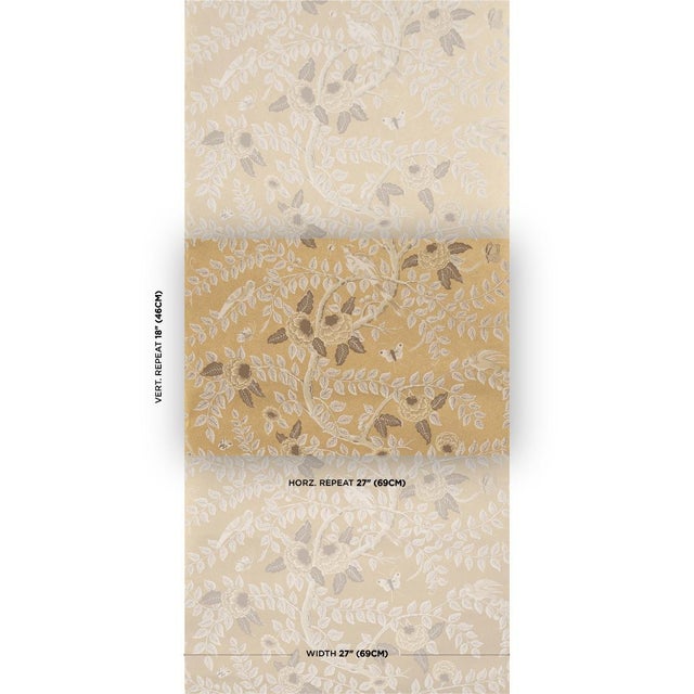 Inspired by a mid-20th-century document in our archive, Tole Bird Wallpaper is an opulent floral that evokes the tradition...