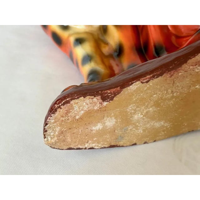 Large Vintage Italian Tiger Statue in Resin, 1970s For Sale - Image 6 of 10