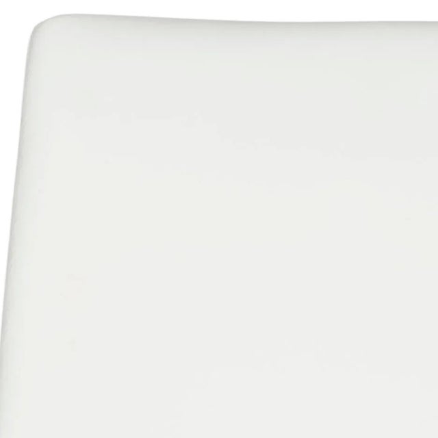 2020s 19''H Leather Side Chair in White - a Pair For Sale - Image 5 of 8