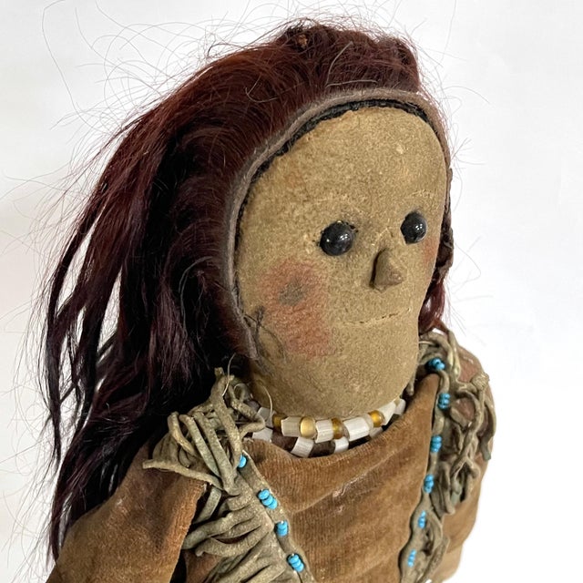 Antique Native American Plains Indian Doll For Sale - Image 12 of 13