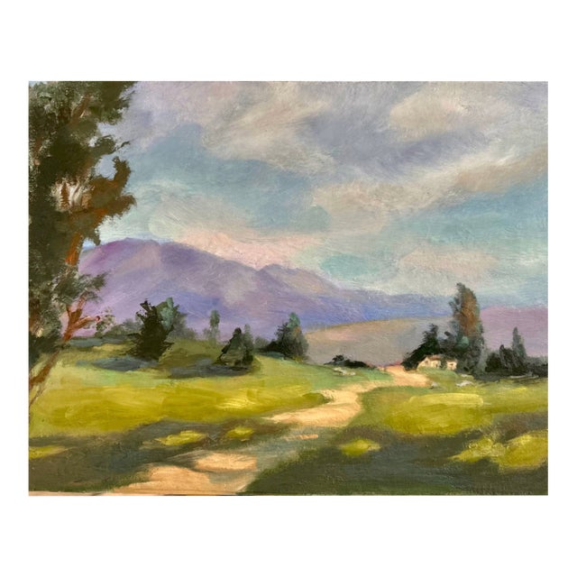 Country Bliss Impressionist Oil Painting For Sale