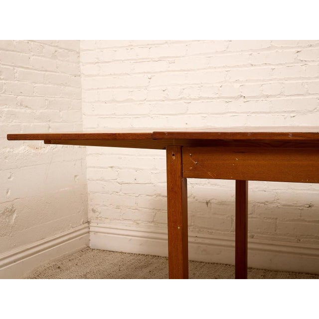 Mid 20th Century Danish Modern Teak Dining Table For Sale In Los Angeles - Image 6 of 11